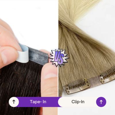 Comparison of Tape-In and Clip-In Hair Extensions